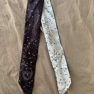 Christian Dior silk twilly zodiac Capricorn